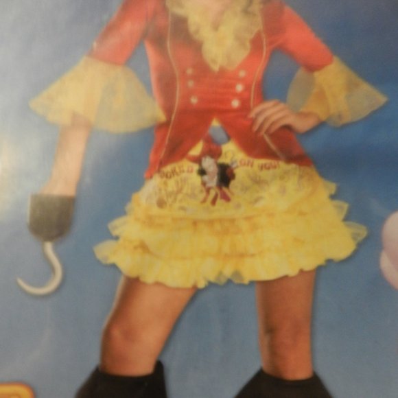 Captain Hook Women's VTG Peter Pan Complete Costume Set Small 4-6 RARE NEW!! - Picture 2 of 14